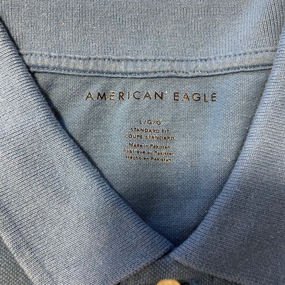 American Eagle Classic Blue Polo - Picture 2 of 2